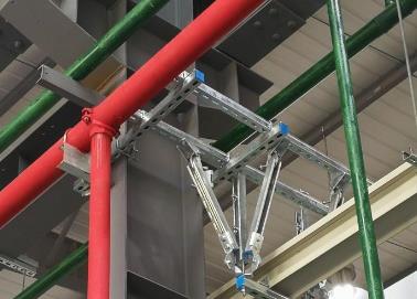 源汇该抗震支架的整体式支吊架结构协调性好